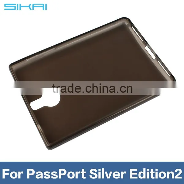 Clear Thin TPU PC Case for Blackberry Passport2 photo-3