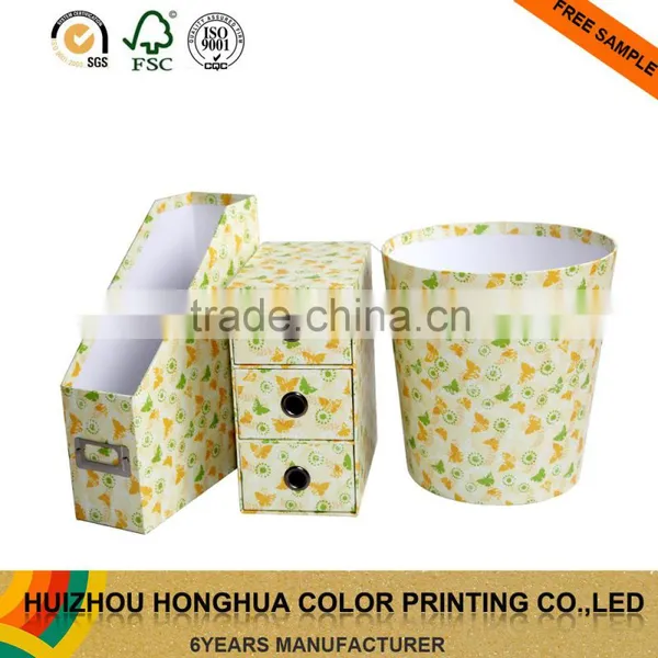 Decorative Handmade Cardboard Office Stationery List Desk Accessories