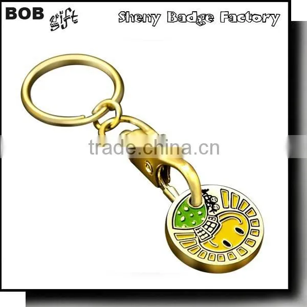 Stamped Trolley Coin With Logo for EURO or Poud Size photo-5