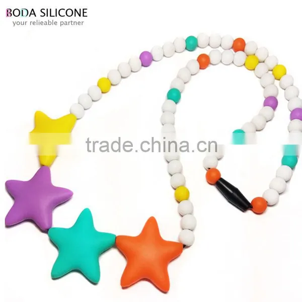 Silicone Chew Necklacefor Teething Silicone Necklace photo-5
