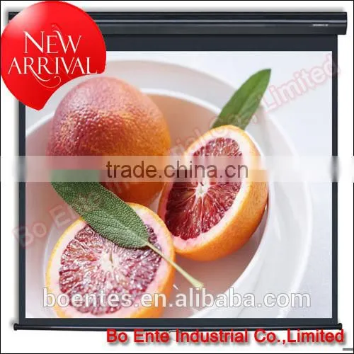 84 Inch Office Matte White Wall Mount Manual Projection Screen With Self-locking for Office Furniture photo-6