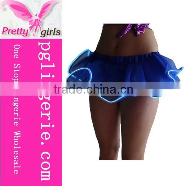 Latest Dress Designs Tutu Skirt Red Led Short Tutu Mini Skirt Retro Ballet Wrap Tutu Skirt photo-3