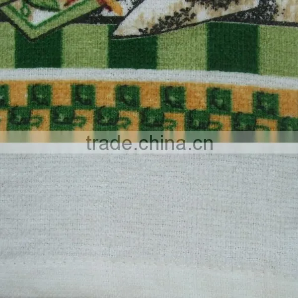 China Supplier Bulk Buy From China Rooster Design Printed Kitchen Cotton Velour Tea Towel photo-5