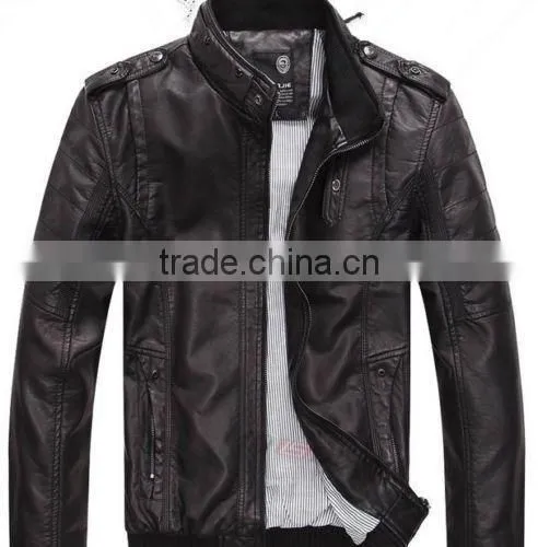 Lerather Jacket for Mens,mens Black Leather Jacket,cheap Mens Leather Jackets photo-4