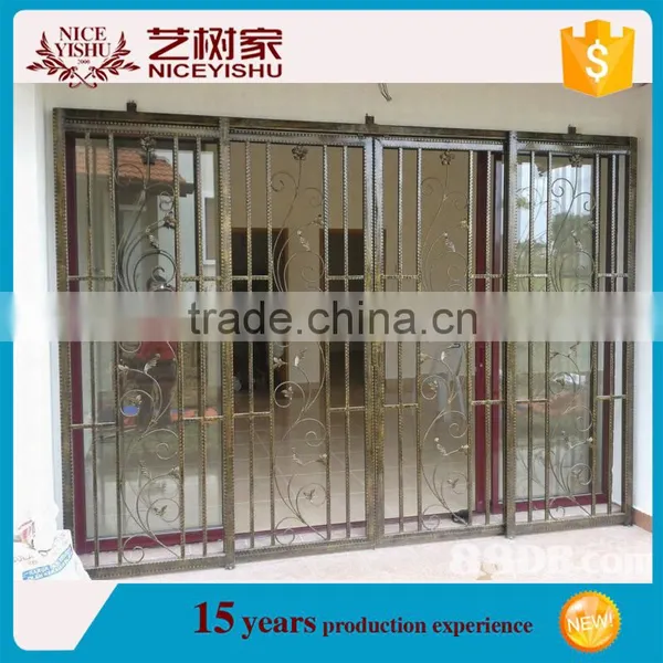 House Iron Window Grill Design for Sale / Cheap Window Grill Designs/wrought Iron Ornaments photo-2