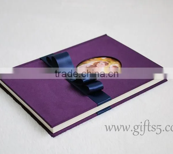Purple Wedding Guest Book in Handmade photo-3