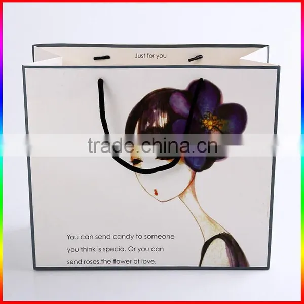 White Paper Clothing Bag Garment Paper Bag photo-3