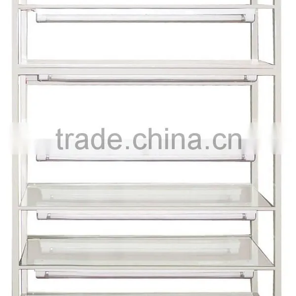 High Eficiency and Heat Protection 7 Layer Stainless Steel Vegetable Plant Cultivation Rack