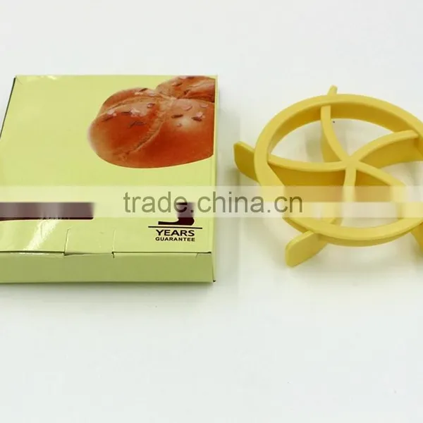 Food Grade Plastic Kaiser Roll Maker Toast Bread Mold Sandwich Cutter photo-6