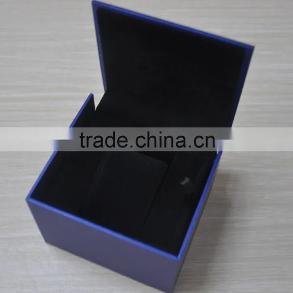 High End Leather Watch Gift Box With Black Velvet Manufacturers China