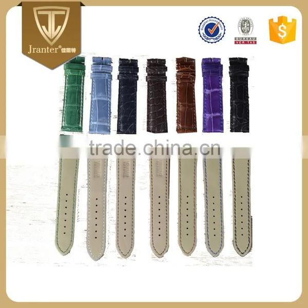 Mens 18mm Width Crocodile Leather Watch Band photo-6