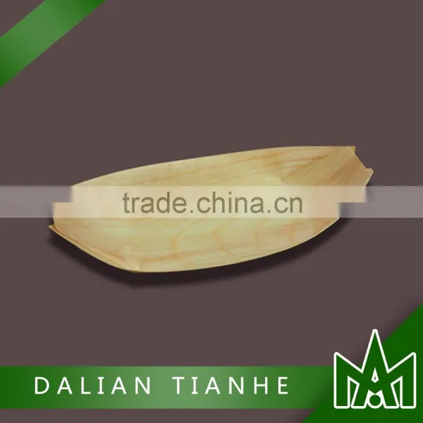 High Quality Mini Wooden Boat Plate or Tray photo-3