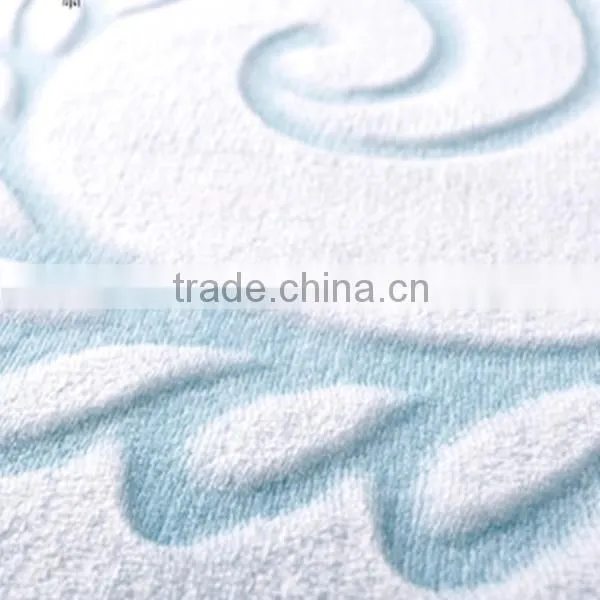 Flower Embossed Flannel Fleece Fabric,3d Bedding Sets Fabric photo-3