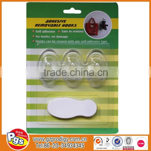 Hot Selling Self-adhesive Removable Plastic Wall Clothes Hanger Hooks photo-4