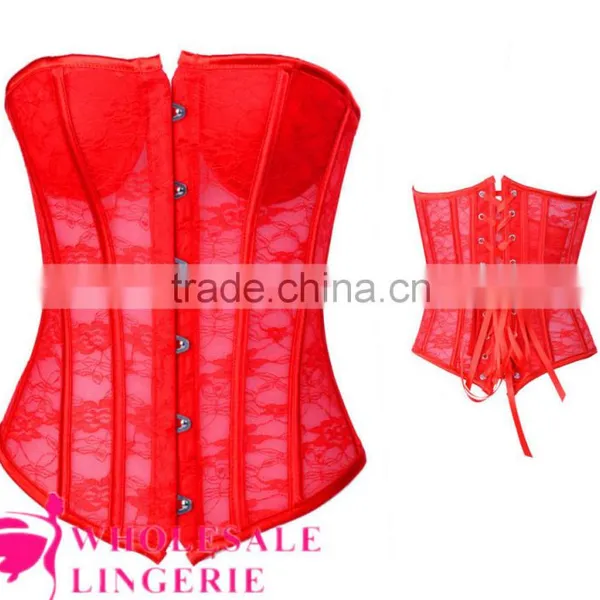 2015 New Design Sexy Red Mature Corset for Waist Training Corsets for Sale photo-5