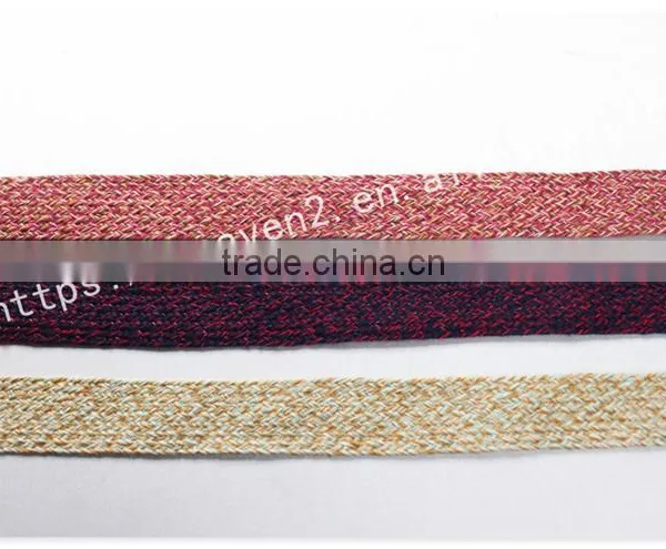 High Quality 2.2 cm Width Muti-colors Yarn Dyed Polyester Twill Tape Wholesale photo-2