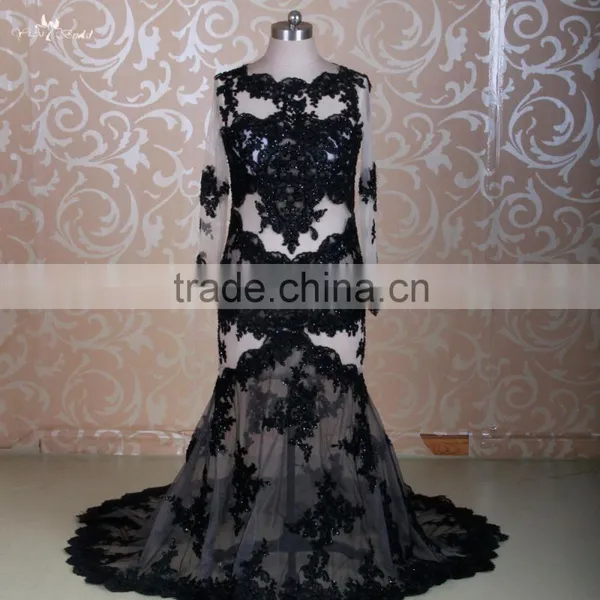 RSW1309 Yiaibridal Lace Sexy See-Through Mermaid Wedding Night Dresses