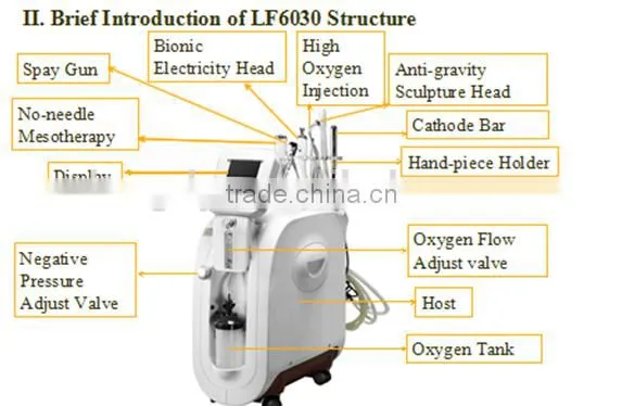 Relieve Skin Fatigue Professional Langdi Professional Best Water Oxygen Skin Oxygen Facial Skin Care Skin Treatment Machine Deeply Clean Jet Peel Machine With Ce Salon photo-2