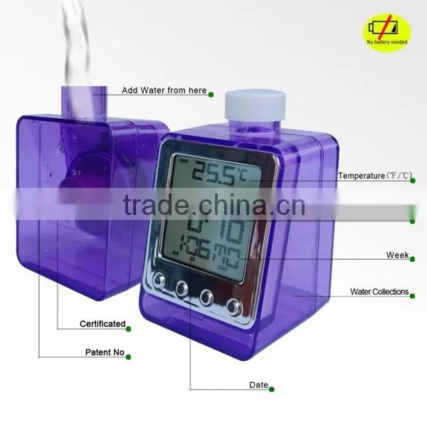 Travel Eco-Friendly Water Powered Alarm Clock photo-2