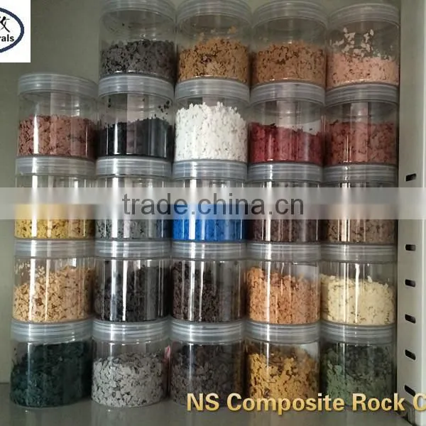 High-Molecular Polymer Decorative Colorful Composite Rock Slices / Rock Flake for Granite Coating and Industrial Materials photo-3
