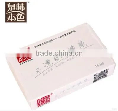 2ply 100% Virgin Wheat Straw Pulp Soft Pack Facial Tissue Paper photo-3