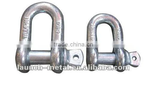 MANUFACTORY SUPPLY DEE DROP FORGED SHACKLES, RIGGING SHACKLES,HARDWARE SHACKLES