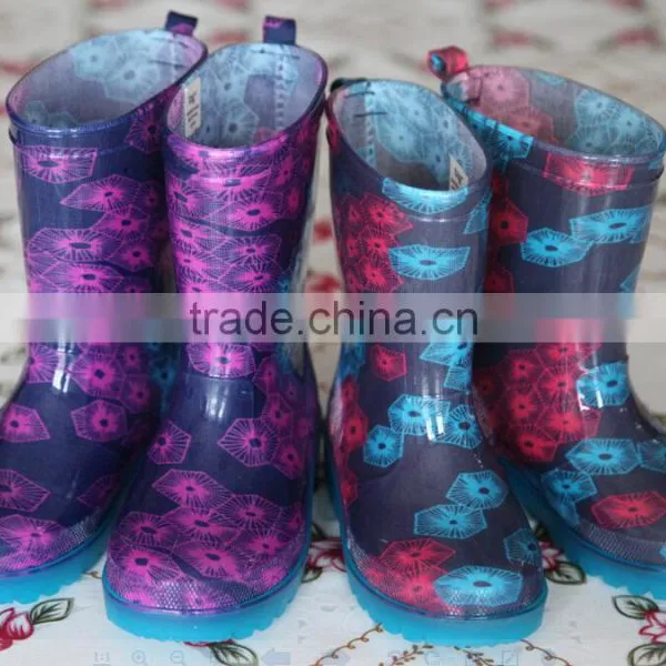 Kids Clear Transparent Rain Boots Wuth LED Light photo-4