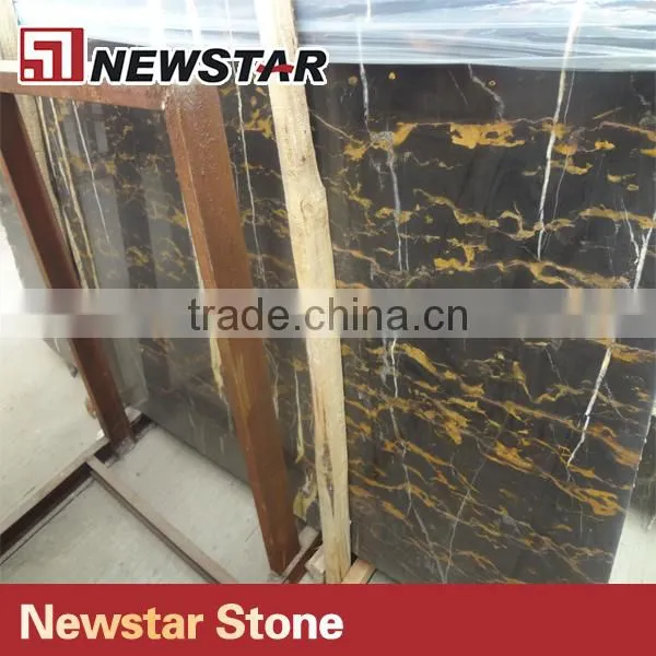 Suitable Color For Table Black & Gold Marble For Top Dining Table photo-4