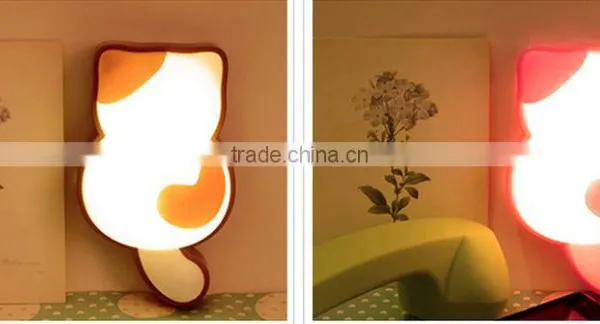 Fashion Cat Shaped 4pcs/set Decorative Motion Sensor Led Night Light photo-5