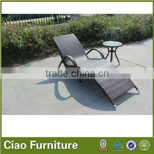 Casual Sunbathing Lounge Swimming Pool Rattan Chair photo-3