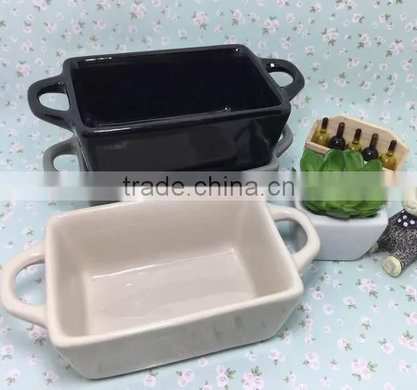 2015 Stocked Cheap Daily Use Colored Square Porcelain Bakeware Plate photo-6