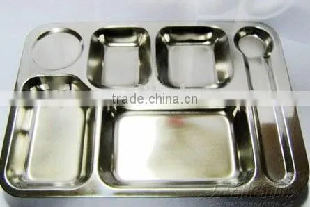 Stainless Steel Fast Food Dinner Plate photo-4