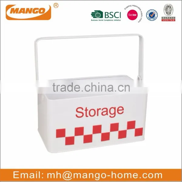 Housekeeper Metal Storage Box With Metal Handle photo-3