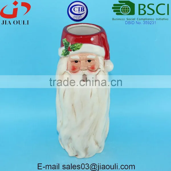 Table Centerpieces Christmas Decorations Santa Claus Flower Vase photo-4