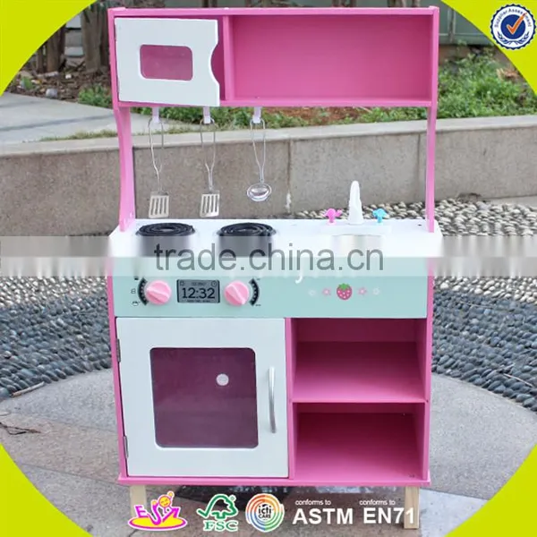 Wholesale Kids Wooden Miniature Toy Kitchen Play Set W10C114 photo-3
