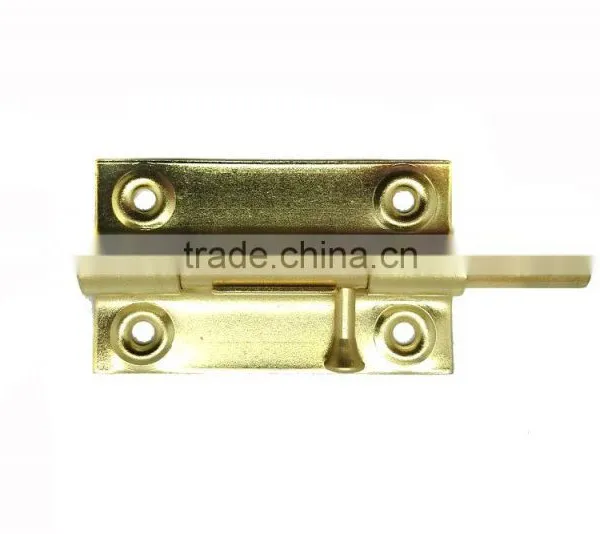 Popular Iron Barrel Bolt, 3" Brass Finish Door Bolt, Window Barrel Bolt Lock photo-3