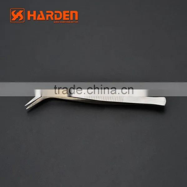 4PCS Stainless Steel Curved Tweezer Set photo-4
