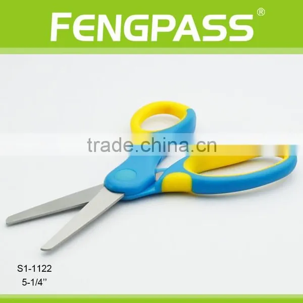 S1-1122 5.25" 2Cr13 Stainless Steel Blade With PP+TPR Plastic Handle Kid Scissors photo-4