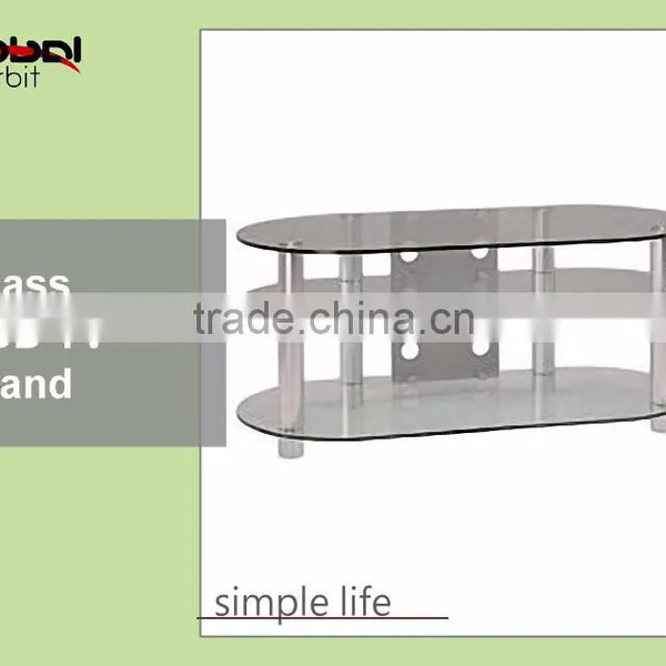 Modern Design Home Furniture Storage Rack Tempered Glass Corner TV Cabinet photo-3