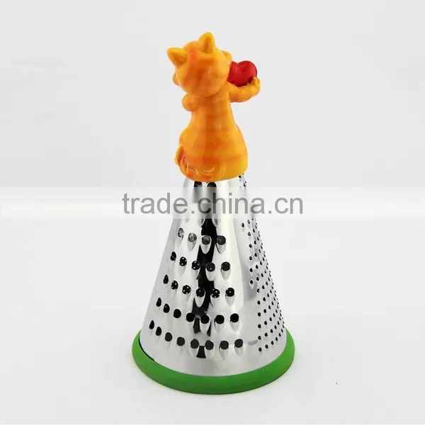 Happy Kitten 8 Inch Resin Statue Stainless Steel Kitchen Grater EU Standard photo-3