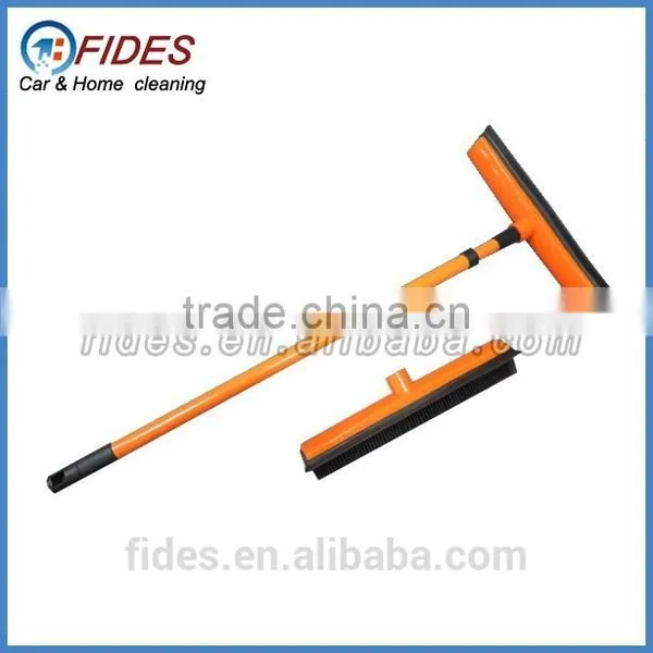 rubber sweeper with iron handle rubber head