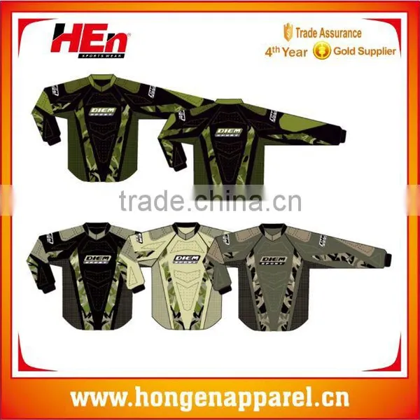Hongen Apparel Customized Paintball Clothing Paintball Jerseys Sublimated Paintball Shirts