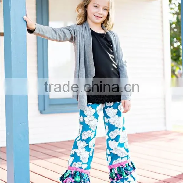 Baby Clothes 2017 Girls 12 Year Old Kids Clothing Ruffle Wholesale Printing Children Baby Fashion Trousers photo-3