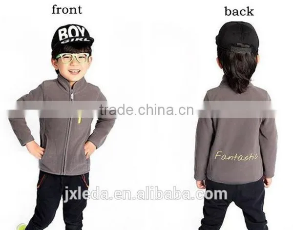 Brand 4-12Y Spring Boys And Girls Cardigan Coat Jacket Kids Pure Color Outfit Kids Clothings Children Polar Fleece Jacket photo-5