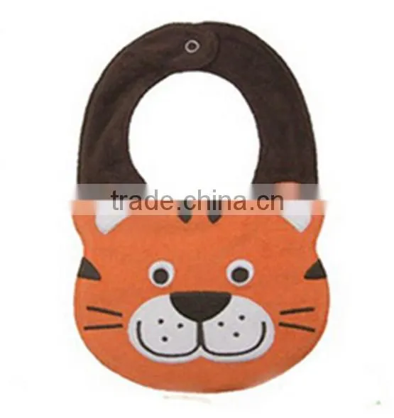 Wholesale Applique Cotton Custom Soft Animal Wholesale Dental Baby Bibs Necklace photo-3