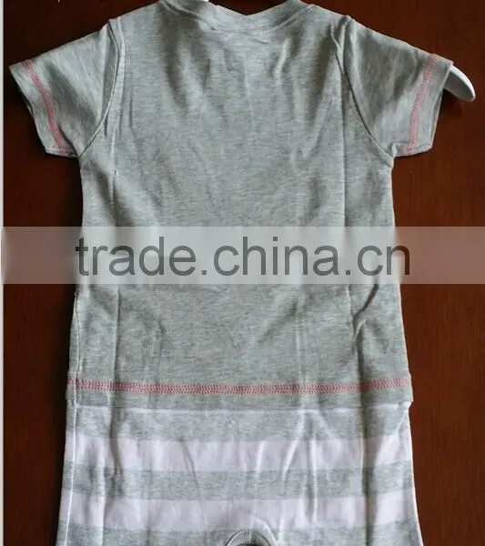 Baby Short Sleeve Bodysuit for Summer With Cute Embriodery photo-2