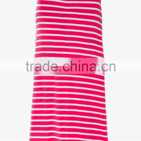 Wide Waist Floor-length Horizontal Stripes Maxi Skirt Long Maxi Skirt photo-6