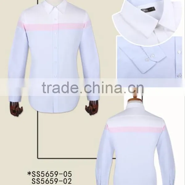 New Fashion Muti-color Patchwork Casual Men Shirts photo-2