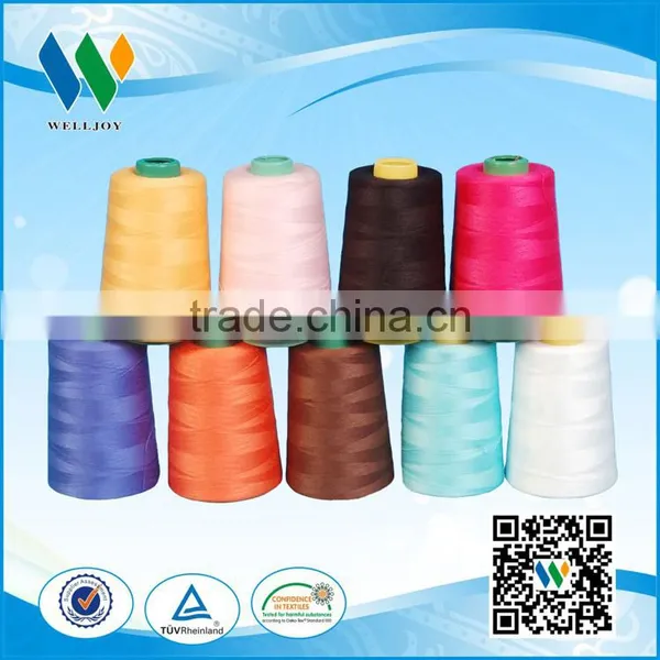 100% Spun Polyester Sewing Thread Dyed on the Plastic Cone photo-3