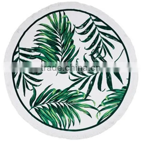 Custom Design Reactive Printed Beach Towel Round China Trade Assurance Factory photo-2